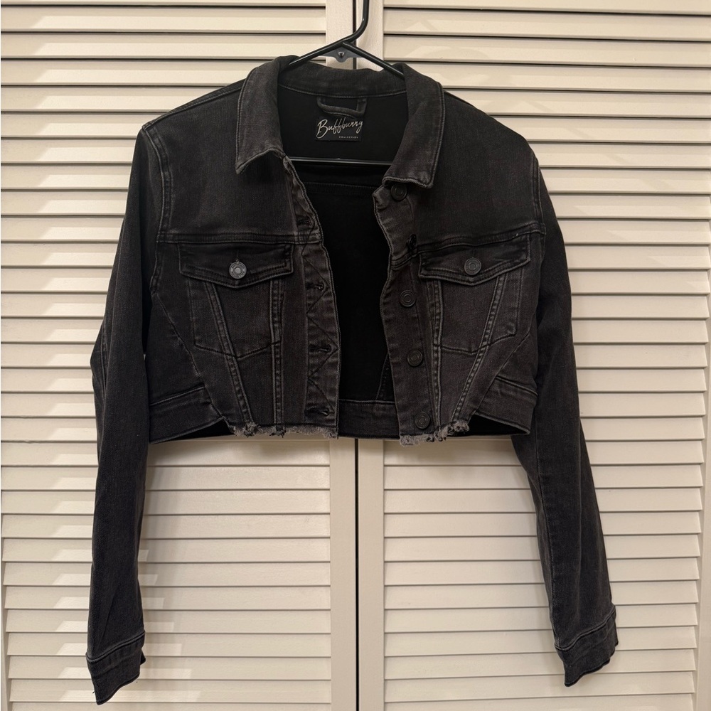 BuffBunny Black Cropped Denim Jacket
